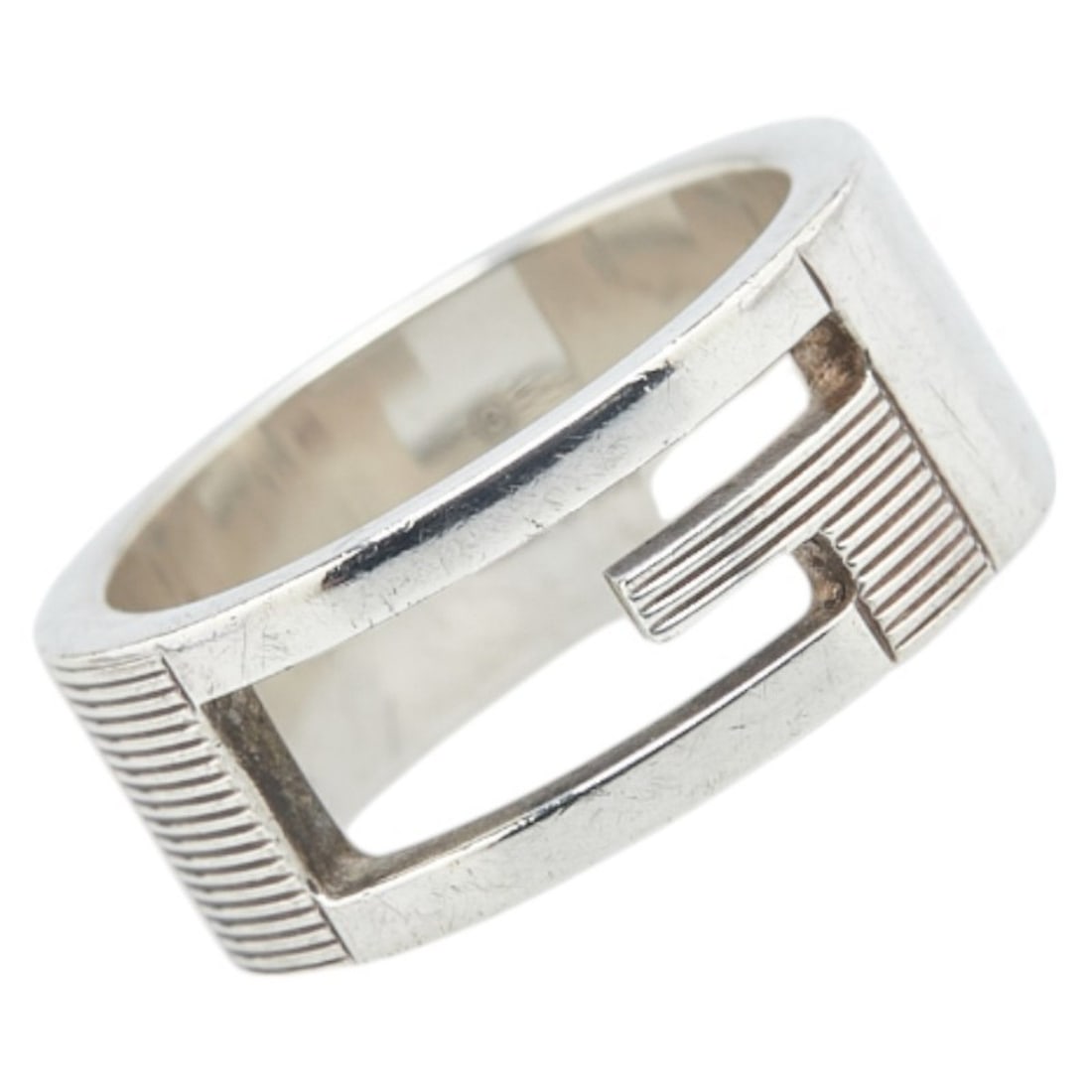 Gucci Branded G Ring #10 SV925 Silver Women's GUCCI (1 of 13)