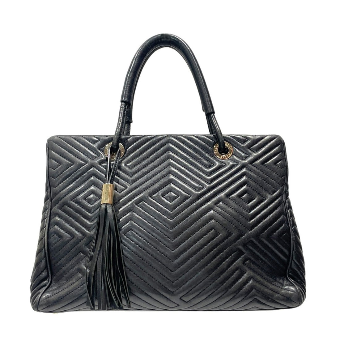 BALLY Quilted Fringe Handbag for Women, Black 20499990 (1 of 15)