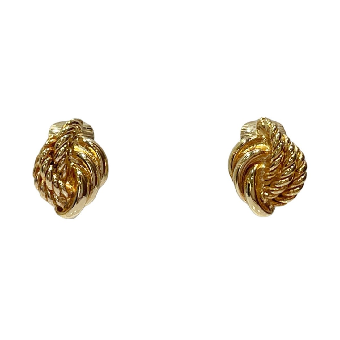Christian Dior GP Earrings Twist Mini Vintage Women's Gold 20489666-2 (1 of 6)