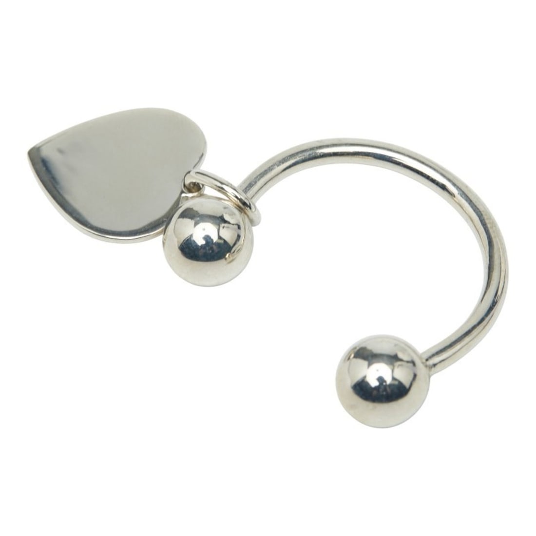 Tiffany & Co. Heart Tag Key Ring, 925 Sterling Silver, Women's.: --- Catalog ---Category: SizeSize (HxWxD): 3cm x 3cm / 1.18'' x 1.18''Category: DesignType: KeyringColor: SilverGender: WomenMaterial: Silver 925Category: GeneralBrand: Tiffany--- Item List ---Section