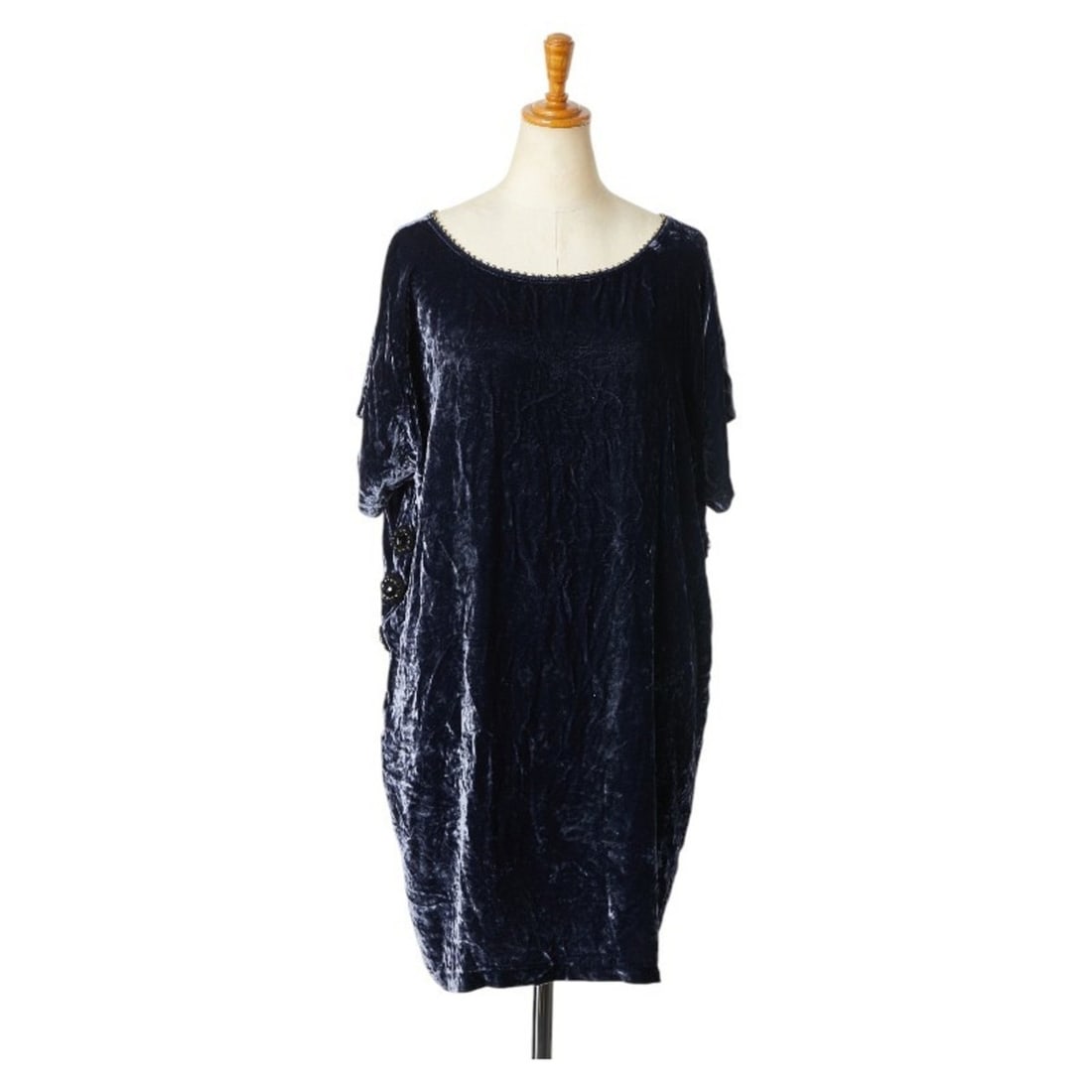 See by Chloé SEE BY CHLOE Jewel Tunic Size: 40 Navy Rayon Silk Women's (1 of 8)