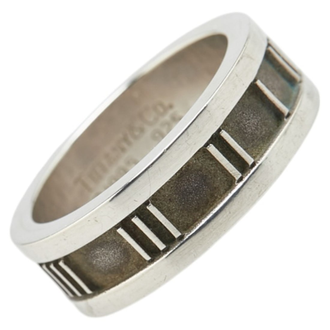 Tiffany & Co. Atlas Ring, SV925 Silver, Women's: --- Catalog ---Category: SizeJP Size: 7.5US Size: 4Category: DesignType: Band ringColor: SilverGender: WomenMaterial: Silver 925Category: GeneralBrand: Tiffany--- Item List ---Section: ConditionRankin