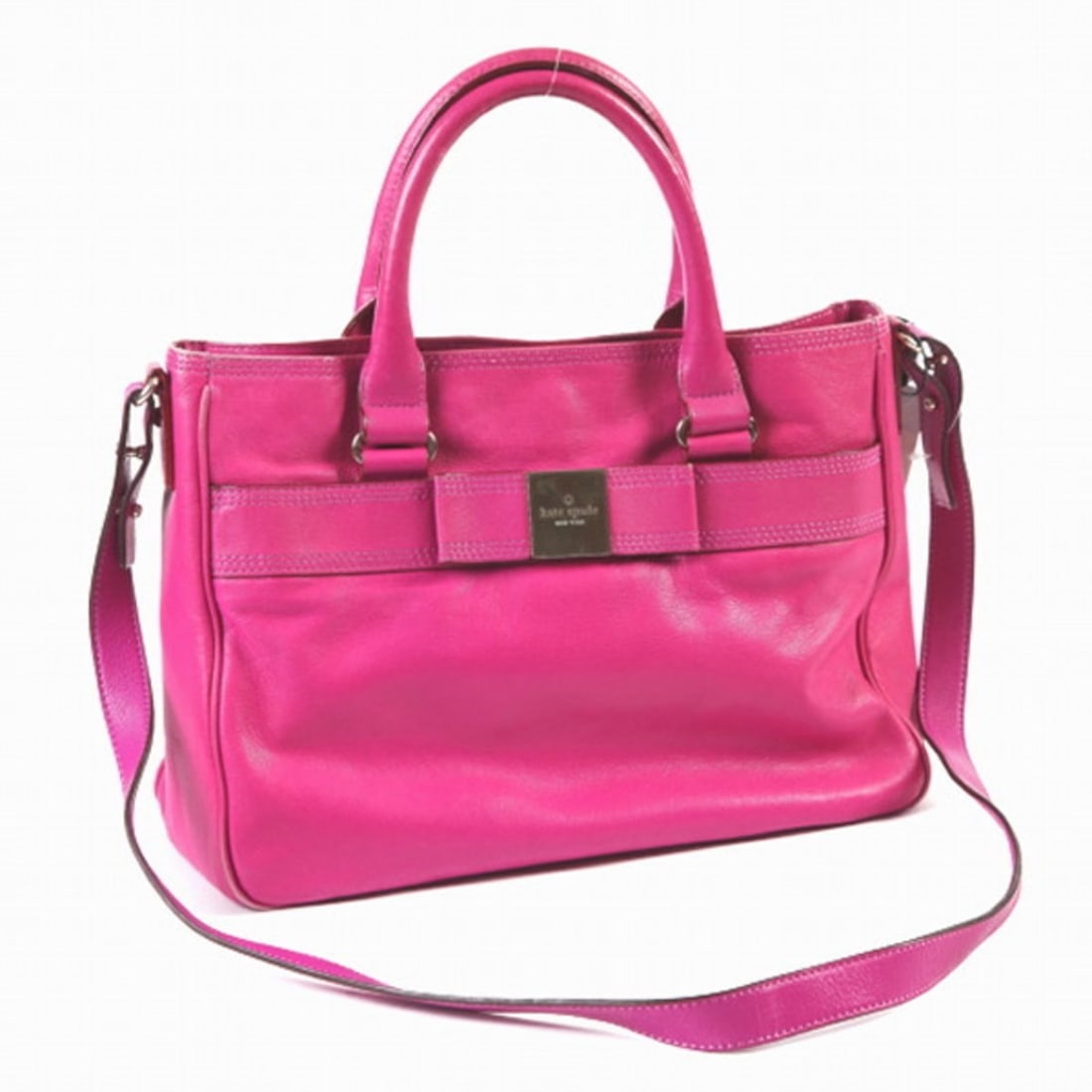 Kate Spade 2-Way Shoulder Bag/Tote Bag in Pink Purple: --- Catalog ---Category: SizeSize (HxWxD): 23.5cm x 32cm x 12cm / 9.25'' x 12.59'' x 4.72''Category: DesignType: Shoulder bag, Tote bagColor: Pink, PurpleGender: WomenCategory: GeneralBrand: Kate Spad