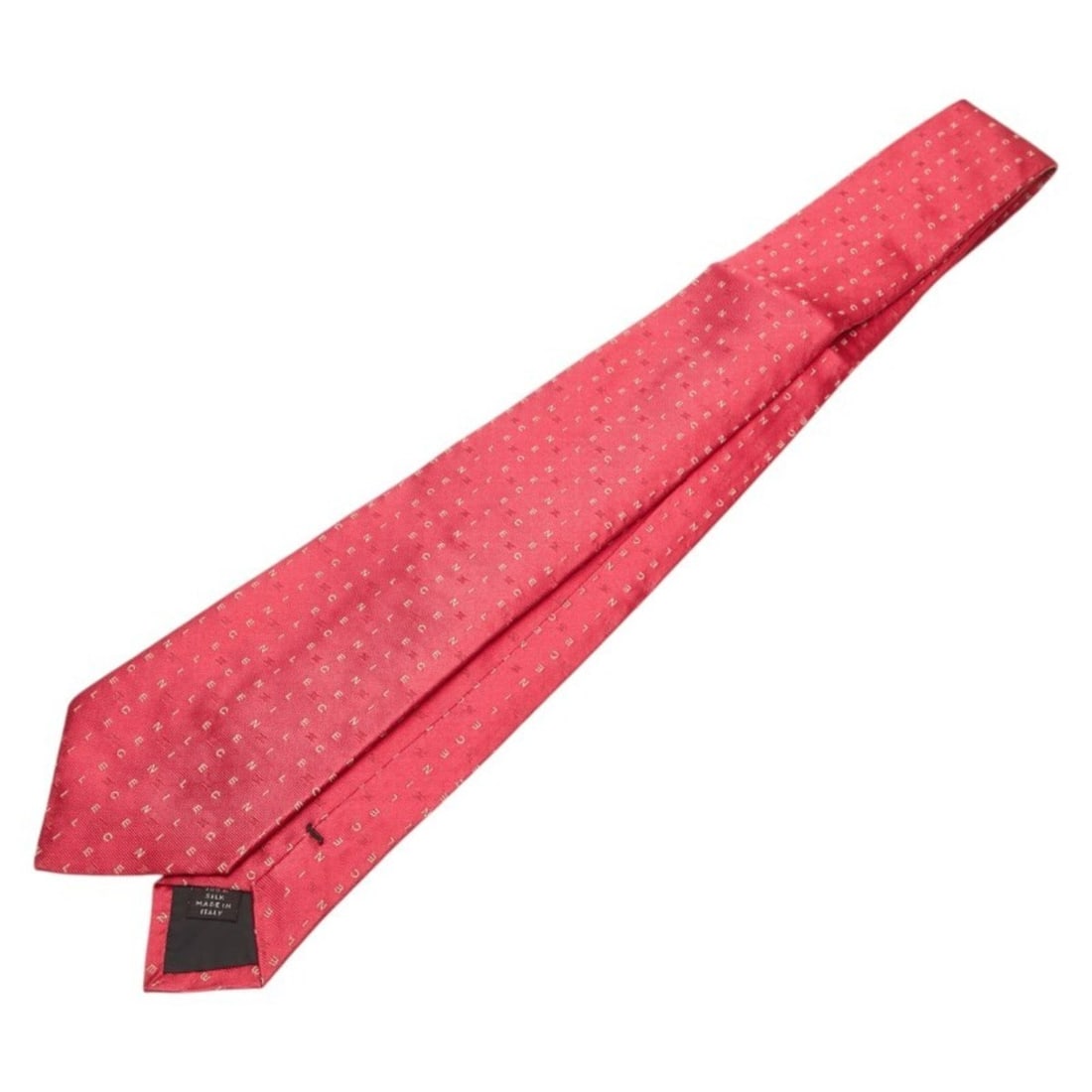 Celine Triomphe Logo Tie, Red and Beige Silk, Men's: --- Catalog ---Category: SizeWidth: 9cm / 3.54''Total Length: 148cm / 58.26''Category: DesignType: CravatColor: Beige, Red colorGender: MenMaterial: Silk Category: GeneralBrand: Celine--- Item List --