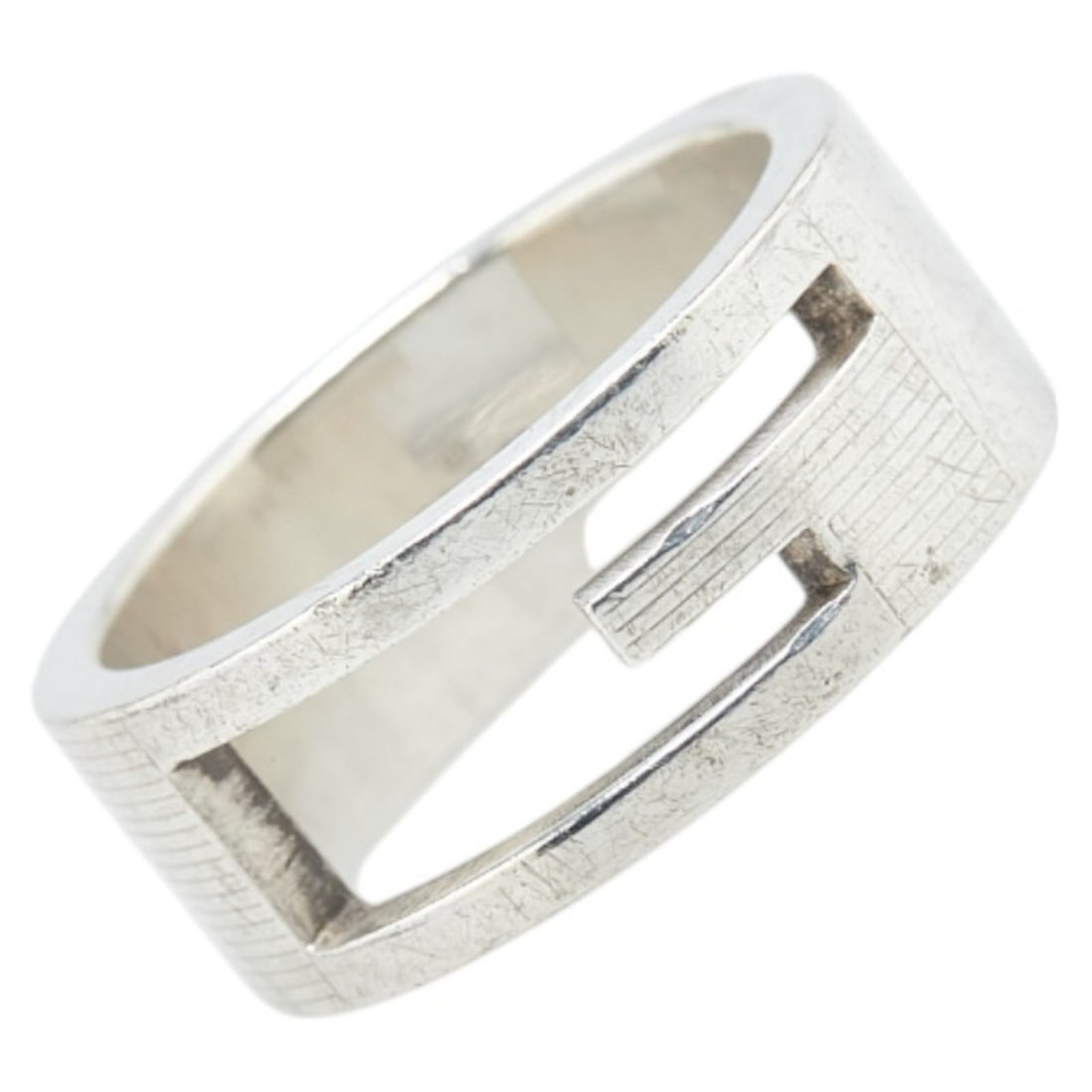 Gucci Branded G Ring, SV925 Silver, Women's, GUCCI (1 of 7)