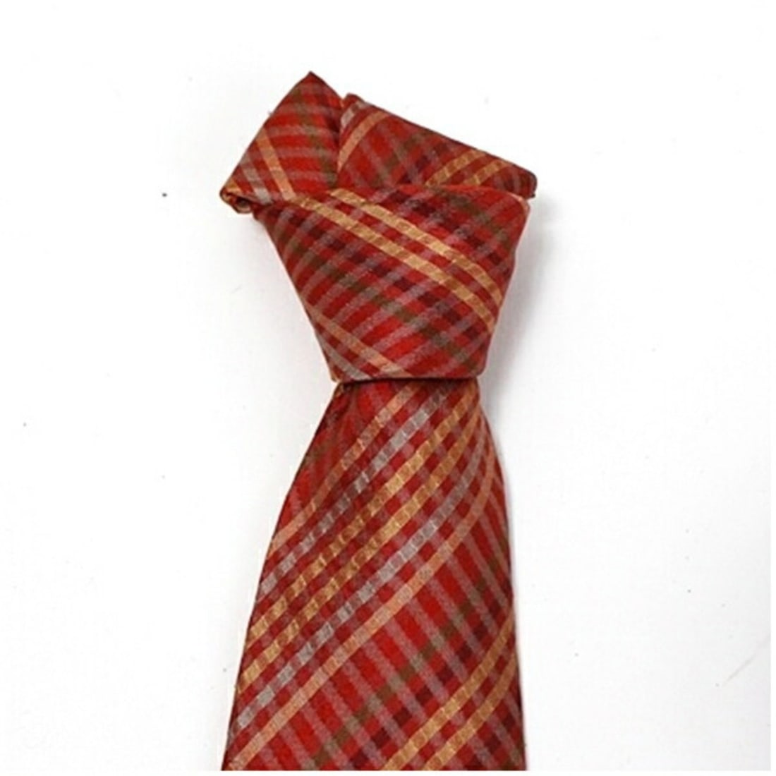 Hermes Silk Tie Check Pattern HERMES Men's - 6