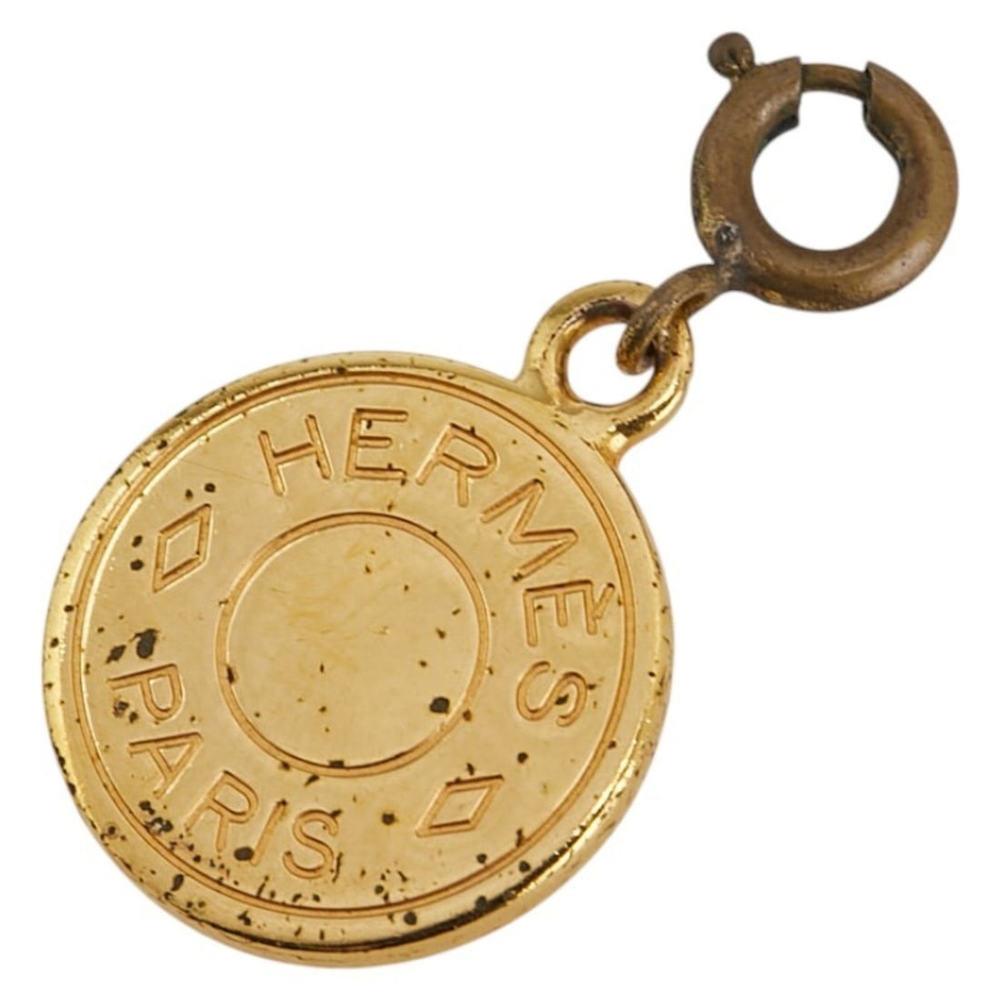 Hermes Serie Charm Pendant Top Gold Plated Women's HERMES (1 of 7)