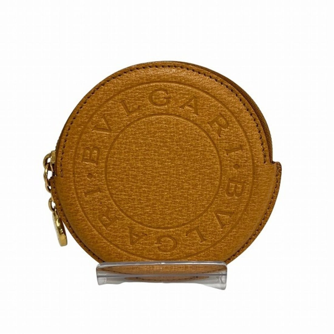 BVLGARI Leather Wallets and Coin Cases Women's: --- Catalog ---Category: SizeSize (HxWxD): 9cm x 9cm x 1.3cm / 3.54'' x 3.54'' x 0.51''Category: DesignType: Coin purse/coin caseColor: CamelGender: WomenMaterial: Leather Category: GeneralBrand: Bvlg