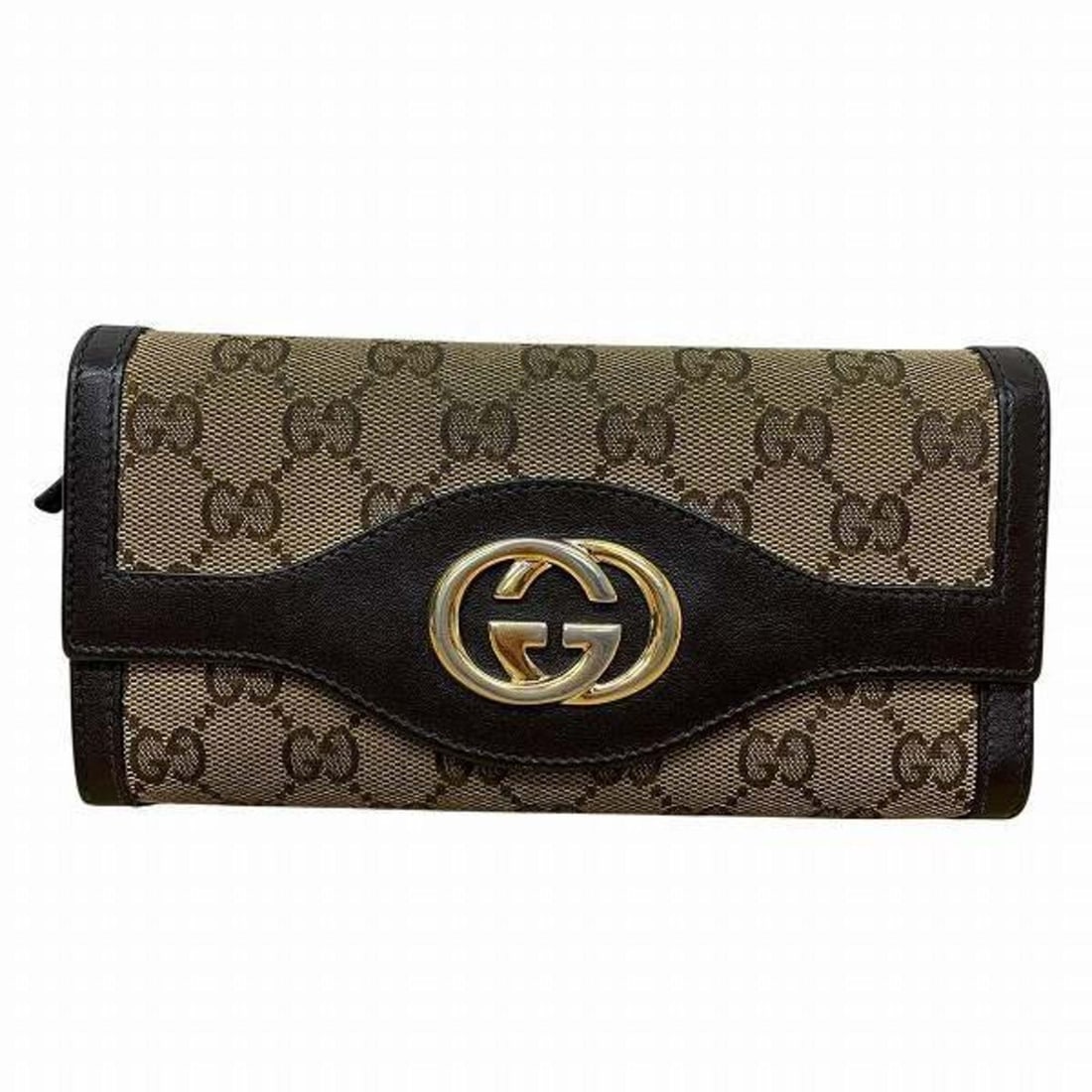 GUCCI GG Canvas 232431 Long Wallet for Women: --- Catalog ---Category: SizeSize (HxWxD): 9.5cm x 19cm x 2cm / 3.74'' x 7.48'' x 0.78''Category: DesignType: Coin purse/coin caseColor: Beige, BrownGender: WomenMaterial: Canvas , Leather Category: G
