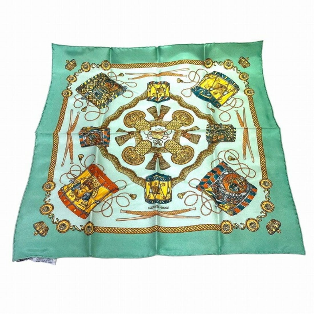 Hermes Carré 40 Tambour Drum Accessories Scarf Women's (1 of 20)