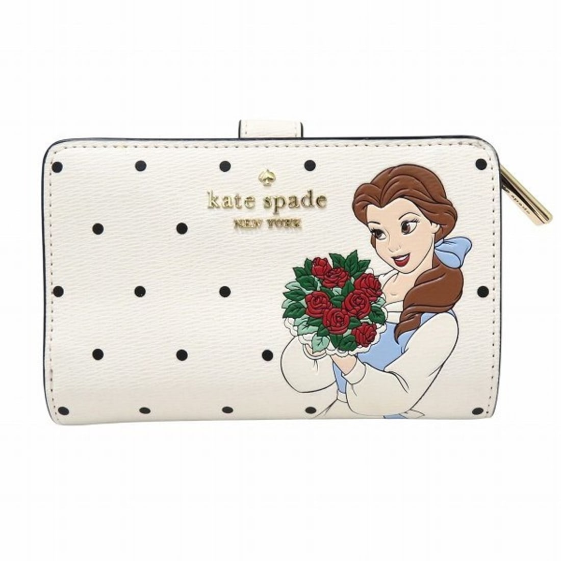 Kate Spade Disney Beauty and the Beast Belle Polka Dot Bi-Fold Wallet for Women (1 of 20)