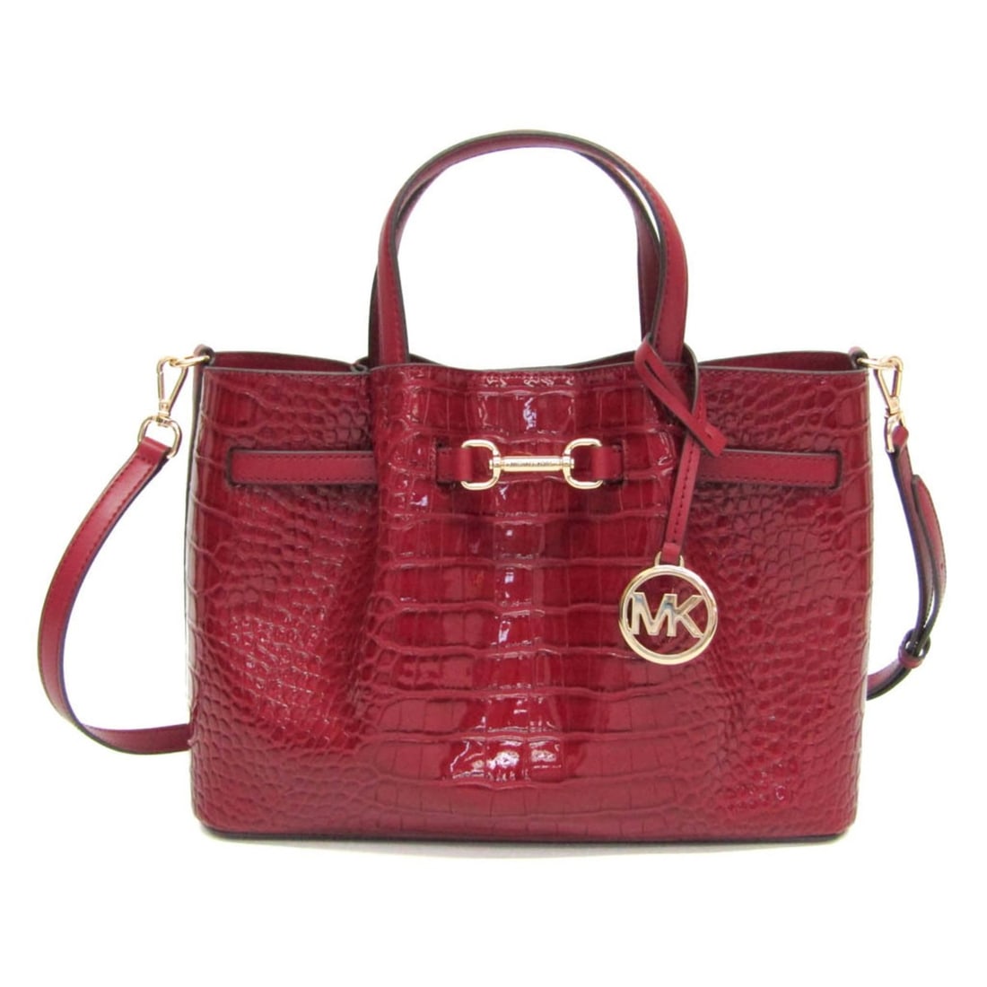 Michael Kors Carson Medium Satchel Bag 35F5G2ZS3A Women's Leather Handbag,Shoulder Bag Red Color (1 of 11)