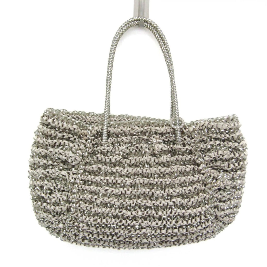 Anteprima CARINA R PB10FA6186 Women's Wire,Satin Handbag Gray (1 of 10)
