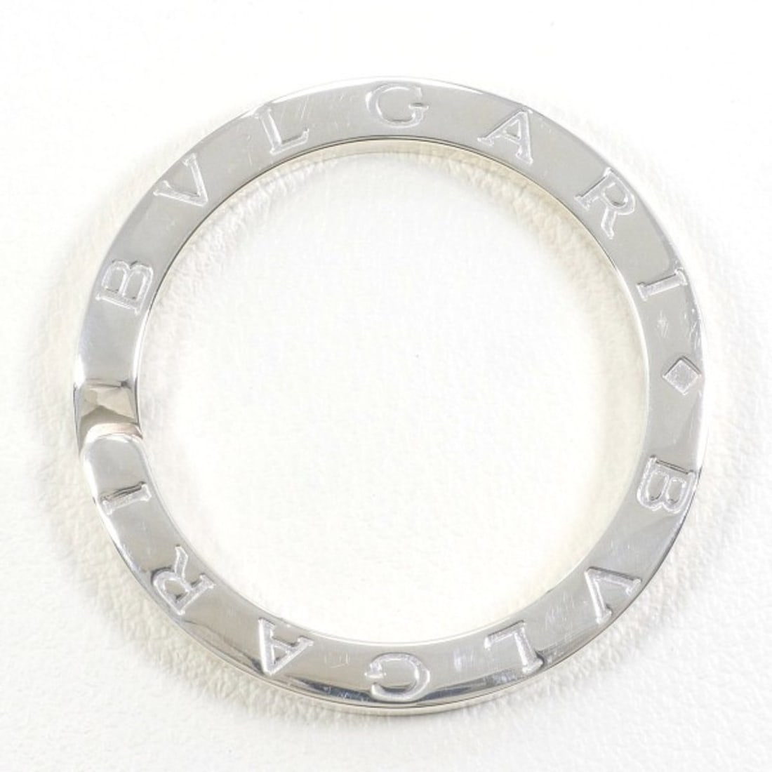 Bvlgari Bulgari Silver Key Ring Box Total weight approx. 11.3g (1 of 8)