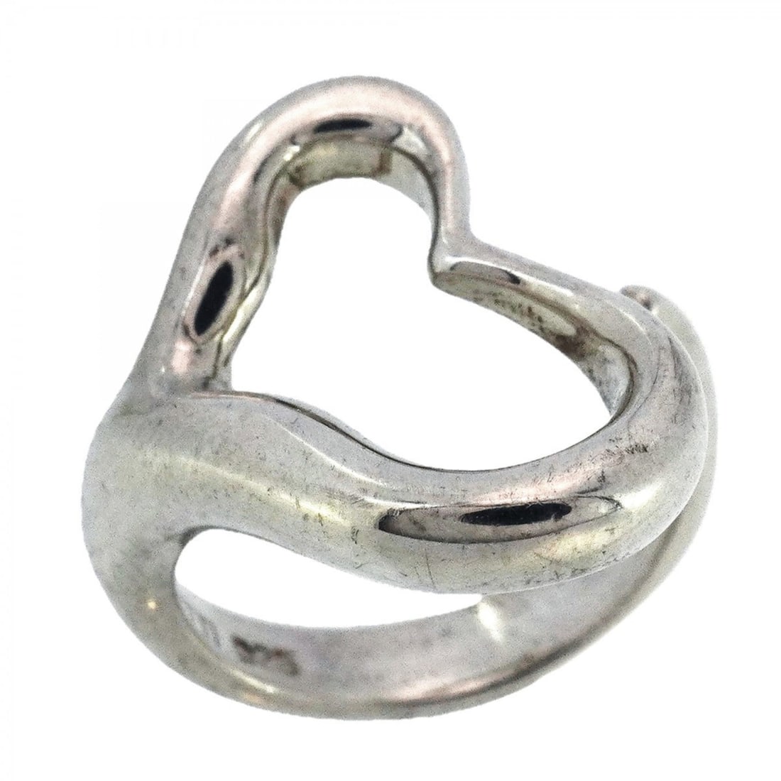 Tiffany Heart Ring, Silver 925, Size 7.5, Women's (1 of 13)
