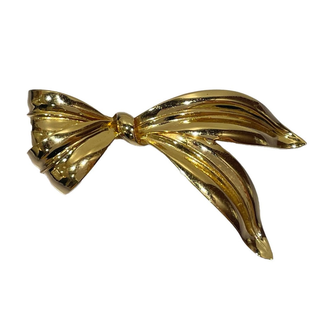 Christian Dior GP Brooch Ribbon Vintage Women's 20480704-29: --- Catalog ---Category: DesignType: BroochFinish: Gold platedGender: WomenSeason: VintageCategory: GeneralBrand: Christian Dior--- Item List ---Section: ConditionRanking: Rank AB Used - Traces of usa