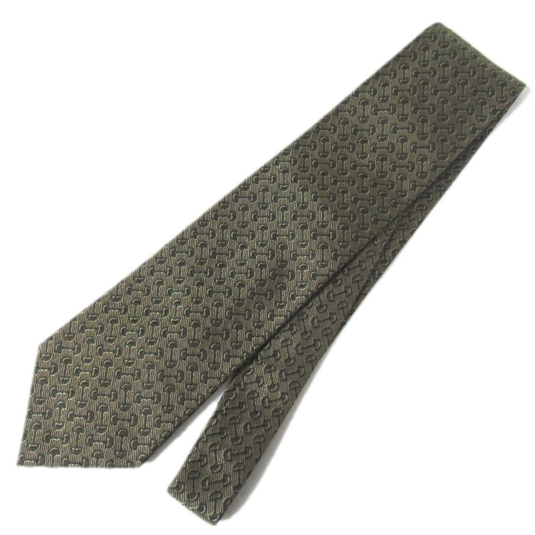 GUCCI Horsebit Jacquard Silk Tie, Khaki, Men's: --- Catalog ---Category: PackNumber in Pack: 2Category: SizeWidth: 9.5cm / 3.74''Total Length: 146cm / 57.48''Category: DesignType: CravatColor: KhakiGender: MenMaterial: Silk Category: GeneralBrand: 