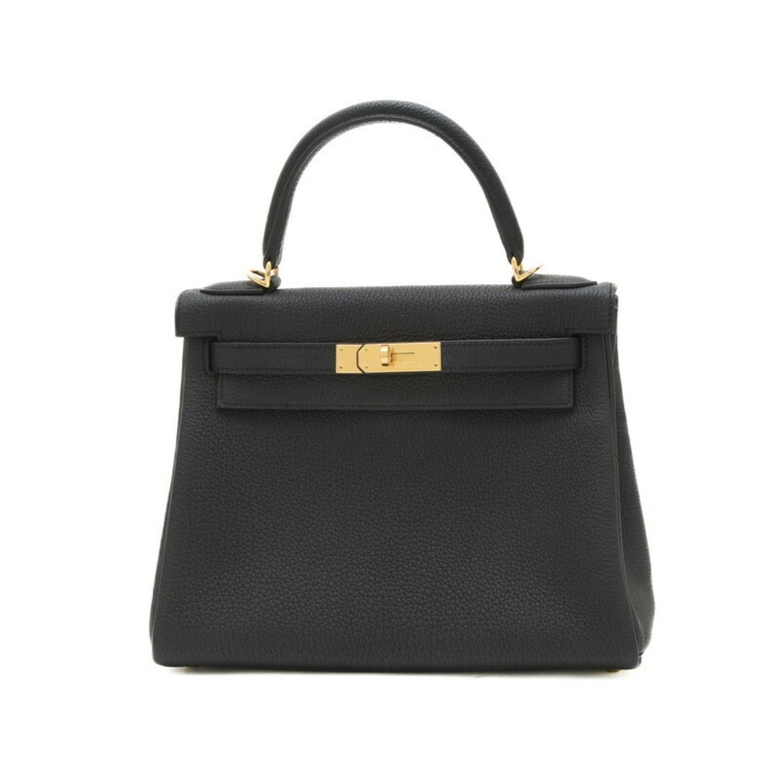 Hermes Kelly 28 Inner Stitching Handbag Togo Black W Engraved (1 of 9)