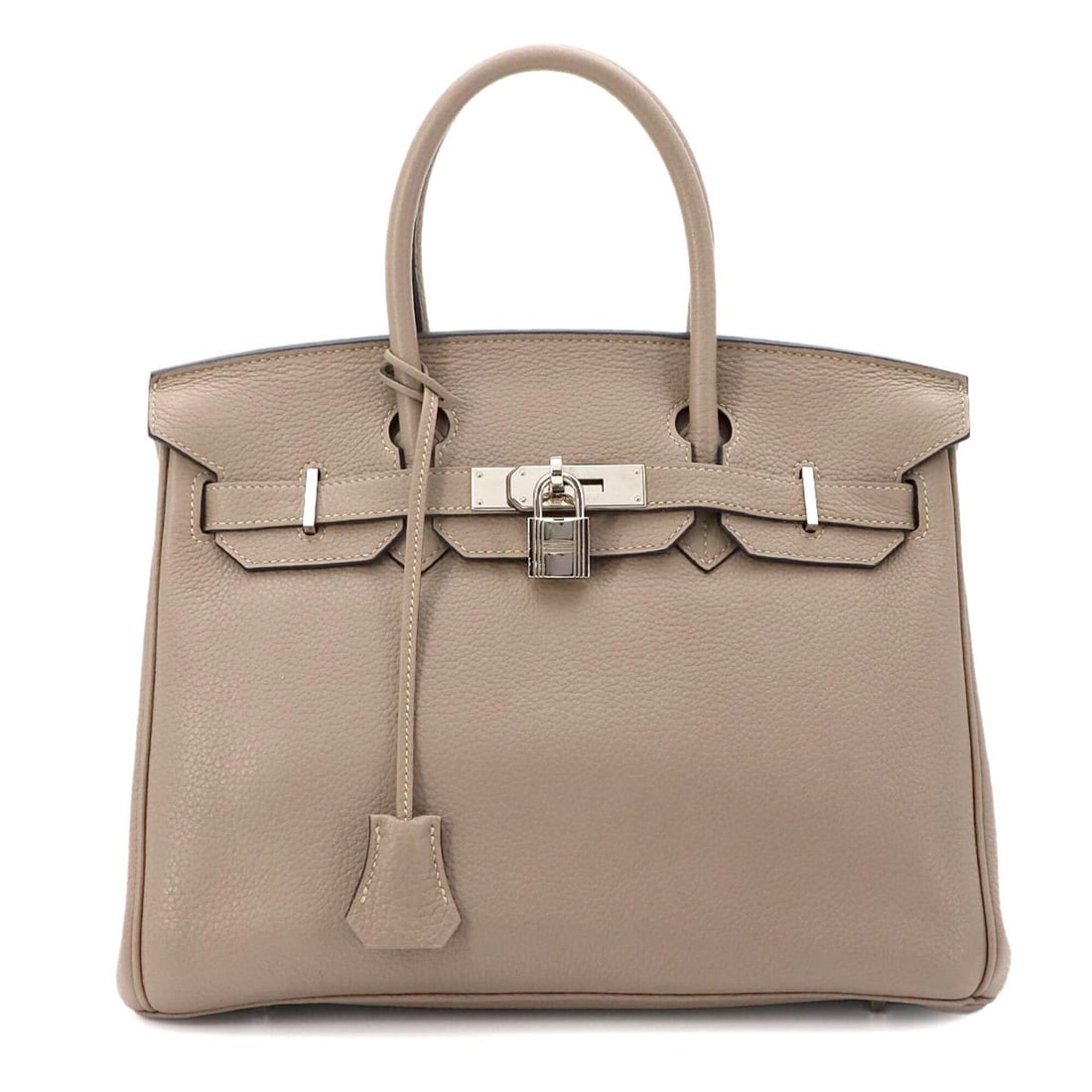 Hermes Birkin 30 Togo Turtledove Grey Handbag ?N Stamp Silver Hardware: --- Catalog ---Category: SizeSize (HxWxD): 23cm x 30cm x 15cm / 9.05'' x 11.81'' x 5.9''Category: DesignType: HandbagColor: Gris TourterelleGender: WomenMaterial: Togo leather Hardware Color: