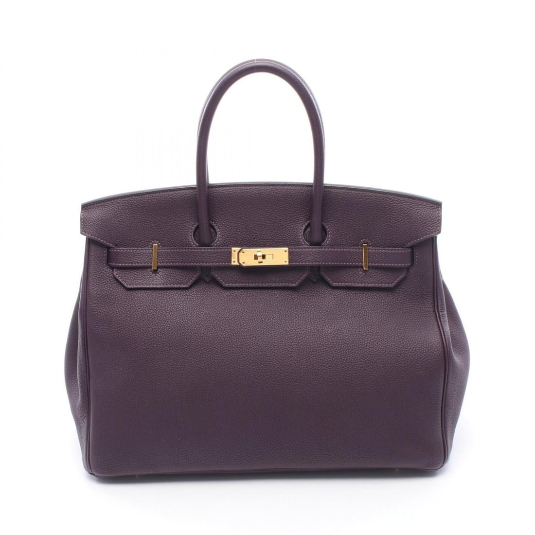 Hermes Birkin 35 Handbag, Leather, Togo Women's, Purple: --- Catalog ---Category: SizeSize (HxWxD): 28cm x 35cm x 18cm / 11.02'' x 13.77'' x 7.08''Category: DesignType: HandbagColor: Purple, RaisinGender: WomenMaterial: Togo leather , Leather Category: Gene
