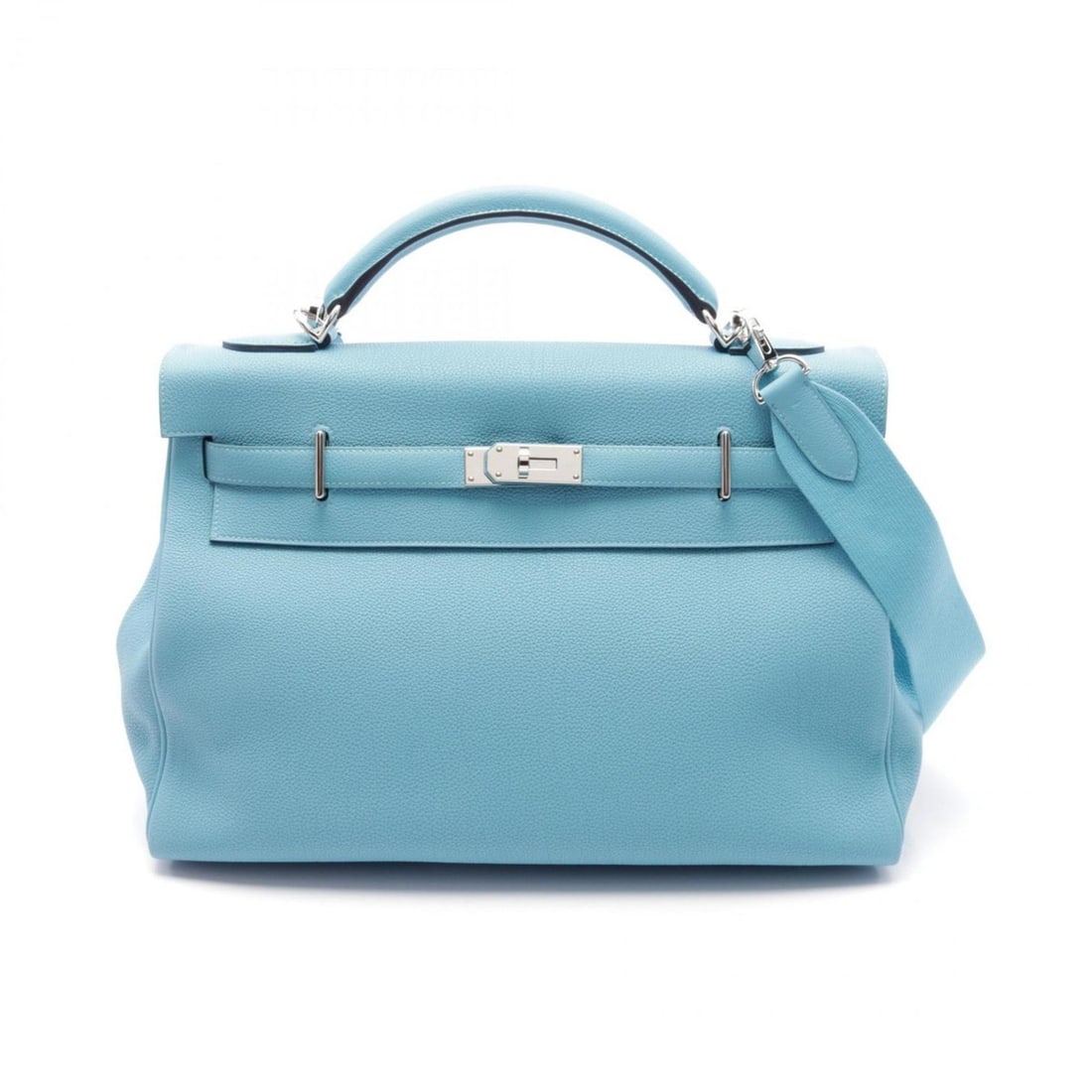 Hermes HERMES Maxi Kelly 42 Handbag Bag Leather Togo Women's Blue (1 of 9)