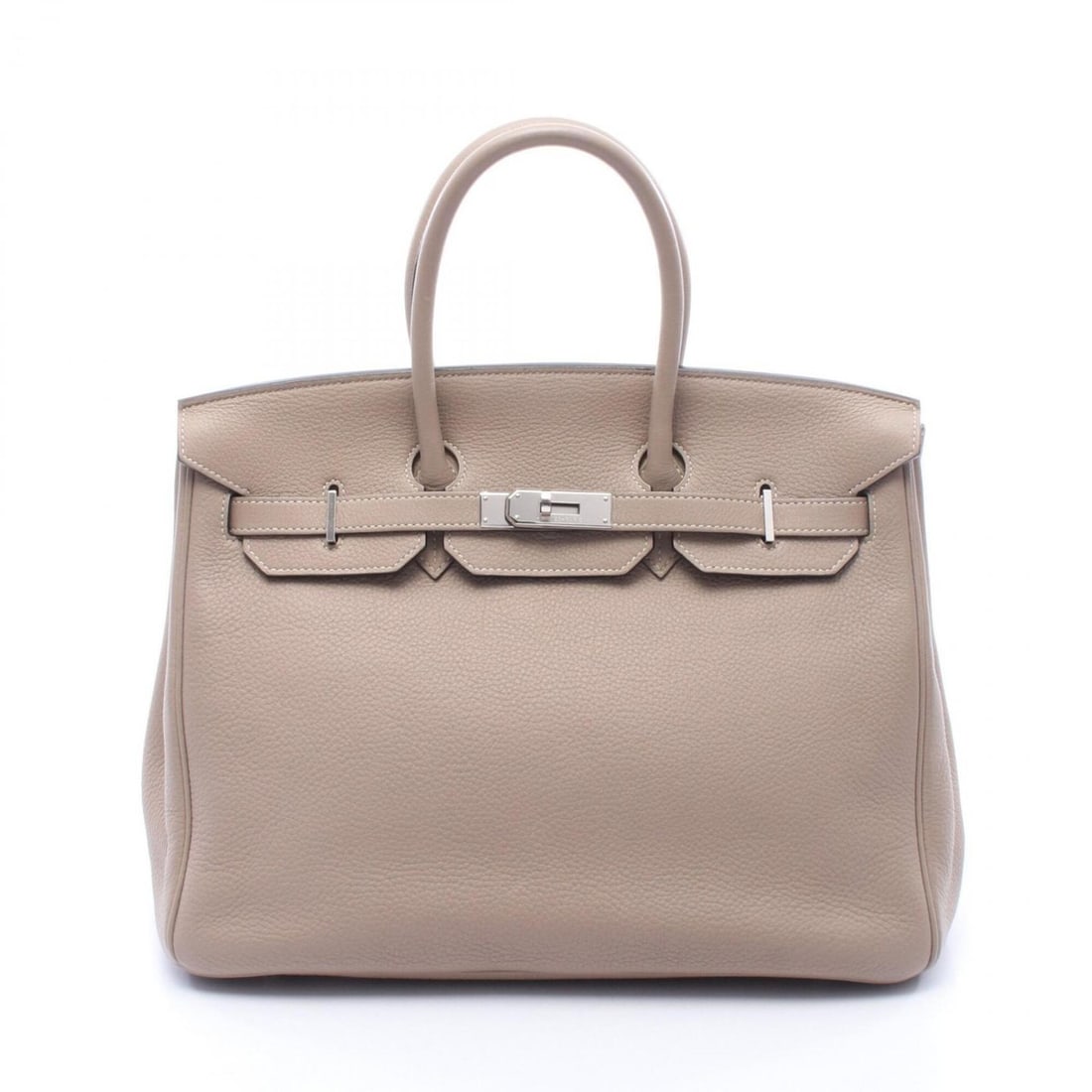 Hermes Birkin 35 Tourterelle Grey Handbag, Leather, Taurillon Clemence, Women's, Beige: --- Catalog ---Category: SizeSize (HxWxD): 28cm x 35cm x 18cm / 11.02'' x 13.77'' x 7.08''Category: DesignType: HandbagColor: Beige, Gris TourterelleGender: WomenMaterial: Taurillon clemence leather