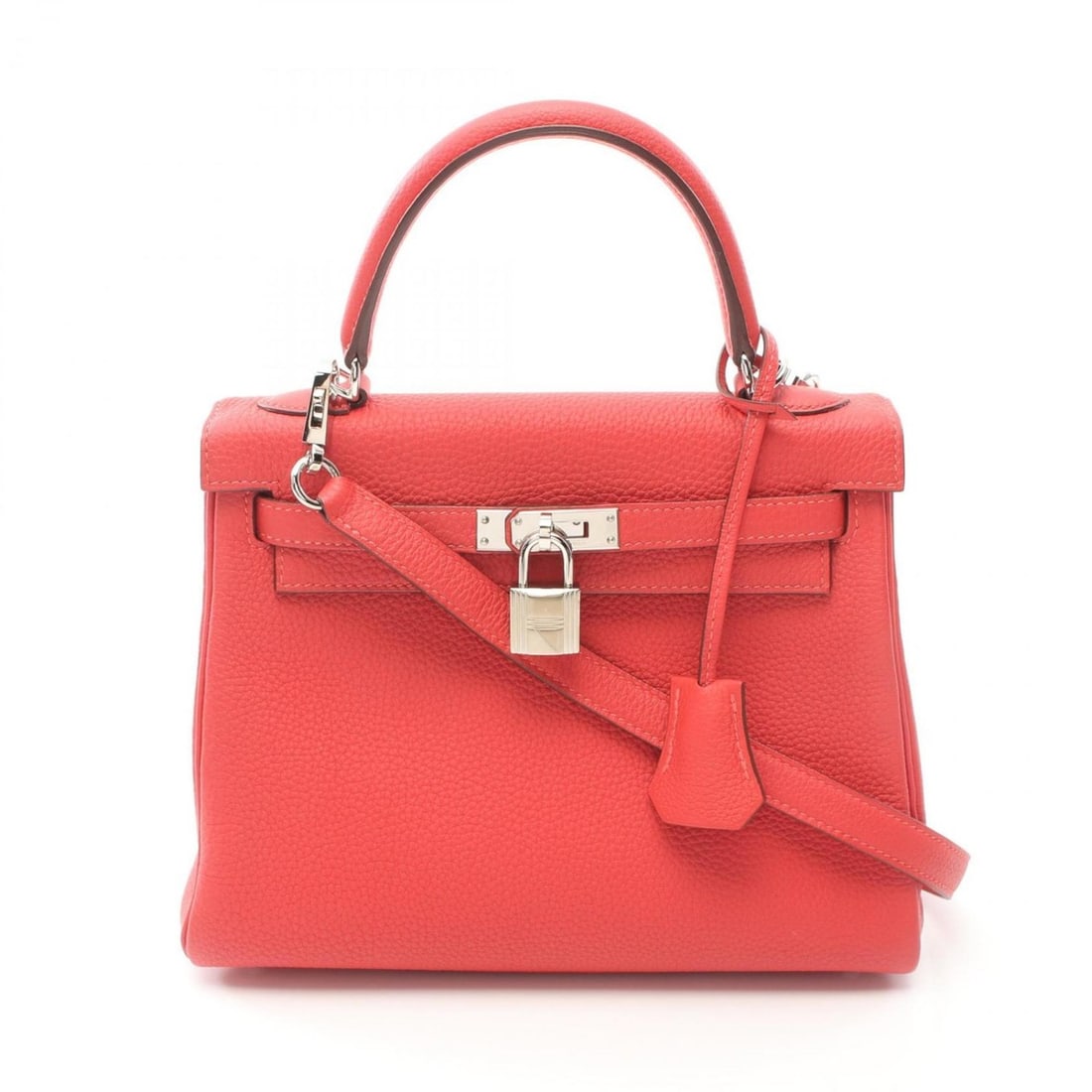 Hermes Kelly 25 Rouge Pivoine Handbag Togo Women's Red Vivoine SIL Hardware D: --- Catalog ---Category: SizeSize (HxWxD): 19cm x 24.5cm x 9.5cm / 7.48'' x 9.64'' x 3.74''Category: DesignType: HandbagColor: Red colorGender: WomenMaterial: Togo leather Hardware Color: