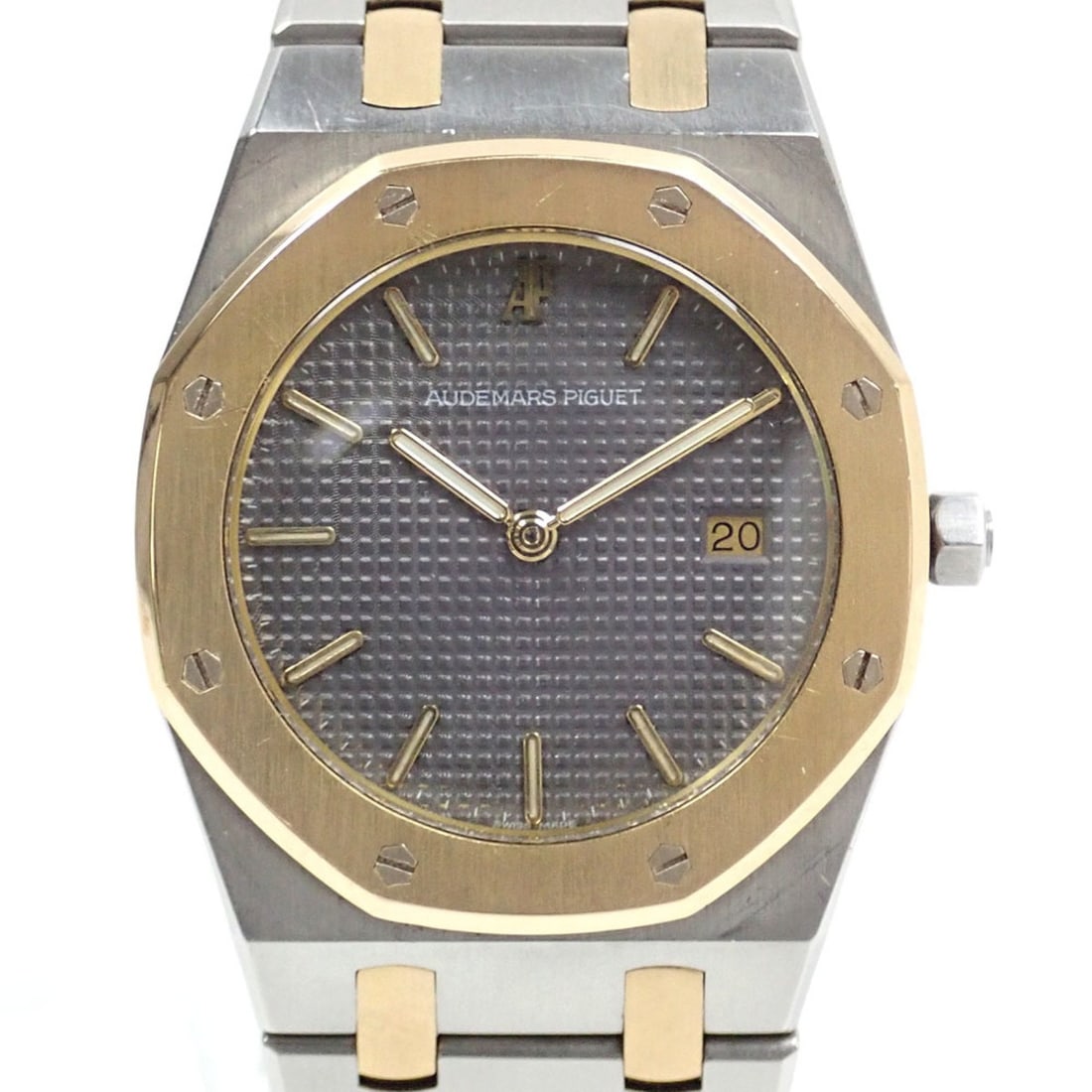 Audemars Piguet Royal Oak Date Boys Quartz Watch SS WG 56175SA Battery-operated Women's Men's Unisex: --- Catalog ---Category: SizeWrist Size: 17cm / 6.69''Case Diameter: 33mm / 1.3''Category: DesignType: WristwatchGender: Boys,Men,WomenColor (Dial): GrayMaterial (Band): Stainless steel, White