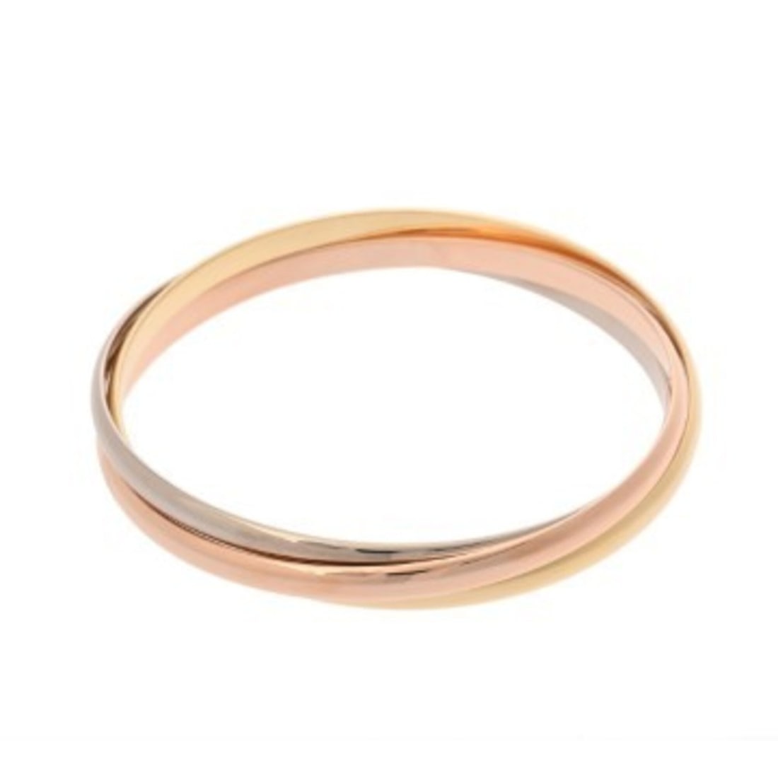 CARTIER Trinity Yellow Gold White Pink Bracelet for Men and Women, 18K Bracelet, Grade A, Used,: --- Catalog ---Category: SizeLength: 20cm / 7.87''Category: DesignType: Charm braceletGender: Men,WomenMaterial: Pink gold (18K), White gold (18K), Yellow gold (18K)Category: GeneralBrand: Cartier---