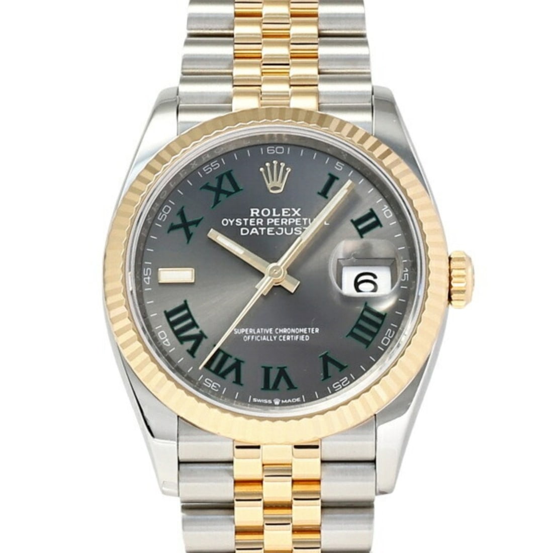 Rolex ROLEX Datejust 36 126233 Slate Green Roman Dial Wristwatch Men's __ (1 of 17)