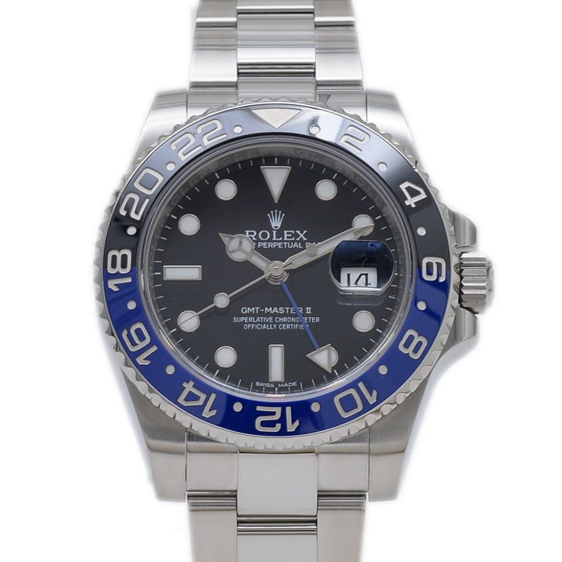 Rolex GMT Master II Watch 116710BLNR Random Serial Number Men's: --- Catalog ---Category: SizeWrist Size: 17cm / 6.69''Case Diameter: 40mm / 1.57''Category: DesignType: WristwatchGender: MenColor (Dial): BlackMaterial (Band): Stainless steelMaterial (Case): Stainle