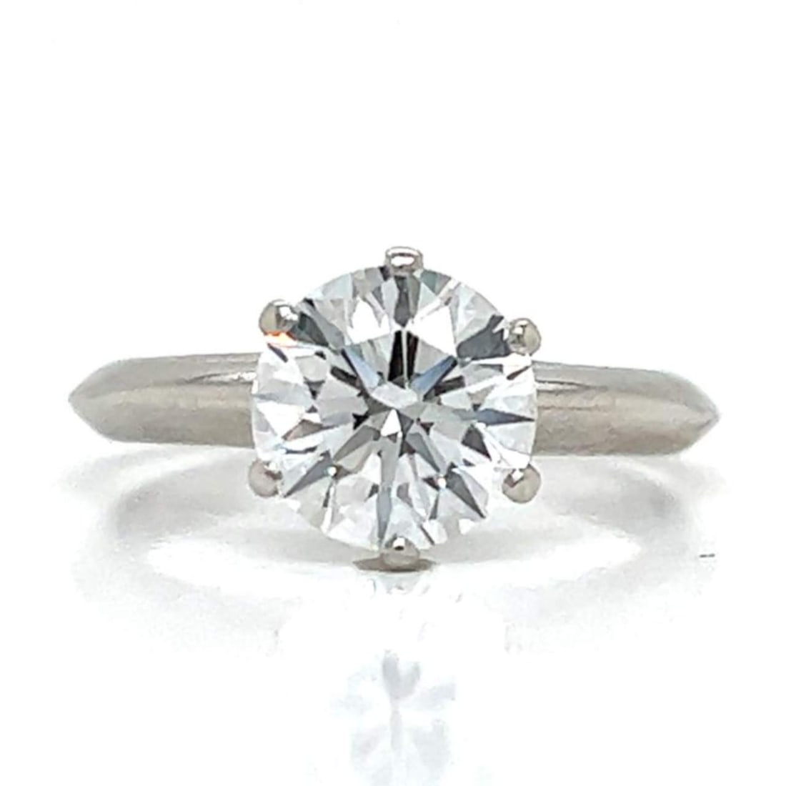 TIFFANY & CO. Platinum GIA Certified 1.54 Ct. Diamond Engagement Ring (1 of 15)