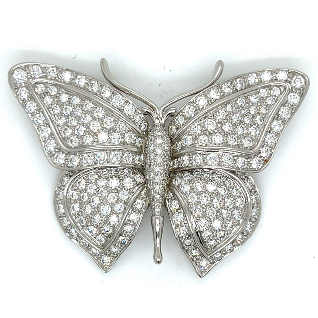 TIFFANY & CO. Platinum Diamond Butterfly Brooch (1 of 16)
