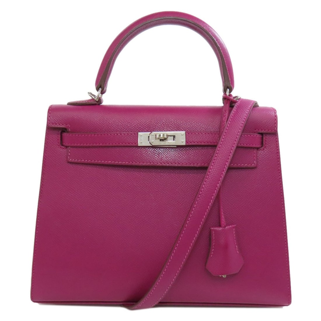 Hermes Kelly 25 Handbag Epson Women's: --- Catalog ---Category: SizeSize (HxWxD): 18cm x 25cm x 9cm / 7.08'' x 9.84'' x 3.54''Category: DesignType: HandbagColor: PinkGender: WomenMaterial: Epsom leather Category: GeneralBrand: Hermes---