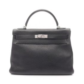 Hermes Kelly 32 Handbag, Leather, Togo Women's, Black
