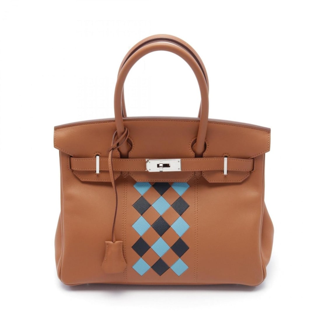 Hermes HERMES Birkin 30 Trace de Cuir Gold Blue Noir Indigo Handbag Bag Swift Leather Women's Brown: --- Catalog ---Category: SizeSize (HxWxD): 24cm x 30cm x 15cm / 9.44'' x 11.81'' x 5.9''Category: DesignType: HandbagColor: Blue indigo, Brown, NavyGender: WomenMaterial: Swift leather Hardware Color: