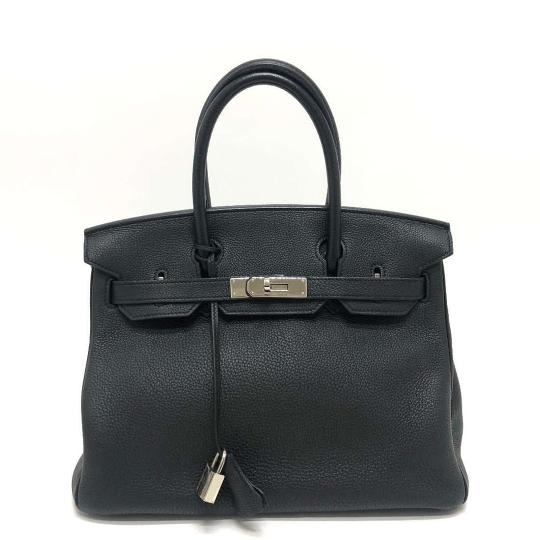 HERMES Hermes Birkin 30 Bag Handbag Togo Women's Silver Hardware Black: --- Catalog ---Category: SizeSize (HxWxD): 20cm x 30cm x 16cm / 7.87'' x 11.81'' x 6.29''Handle Length: 36cm / 14.17''Category: DesignType: HandbagColor: BlackGender: WomenClosure: Turn lockMaterial: