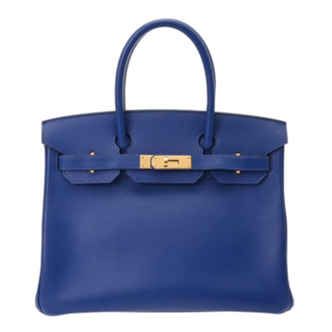 HERMES Birkin 30 Blue Electric ?R stamp (circa 2014) Women's Veau Epsom Handbag A Rank Used Ginzo: --- Catalog ---Category: SizeSize (HxWxD): 22cm x 30cm x 15.5cm / 8.66'' x 11.81'' x 6.1''Category: DesignType: HandbagColor: Blue ElectricGender: WomenMaterial: Leather Hardware Color: GoldLeather/Fu