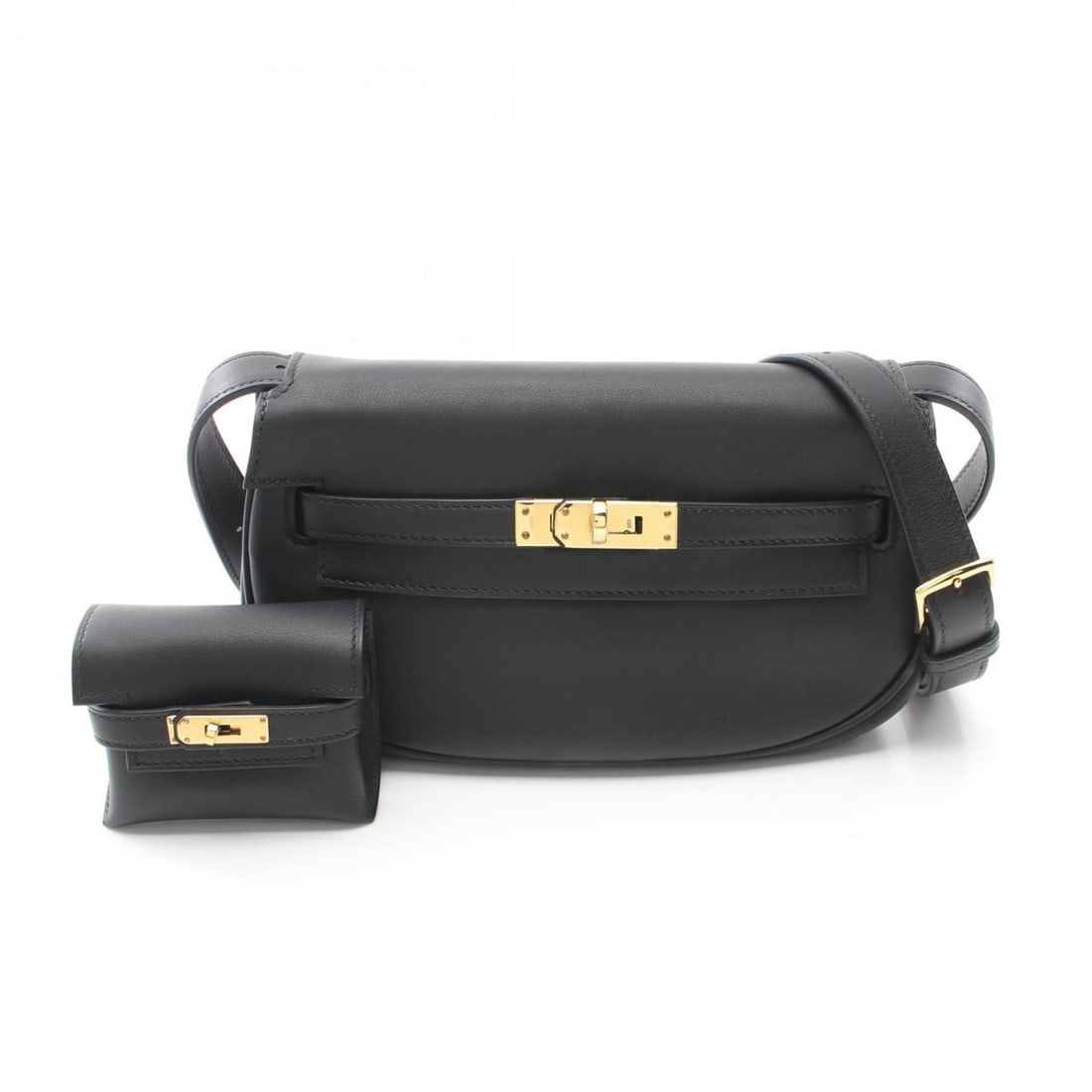 Hermes HERMES Kelly Move Shoulder Bag Swift Leather Women's Black: --- Catalog ---Category: SizeSize (HxWxD): 12cm x 20cm x 6cm / 4.72'' x 7.87'' x 2.36''Category: DesignType: Shoulder bagColor: BlackGender: WomenMaterial: Swift leather Hardware Color: GoldCategory: 