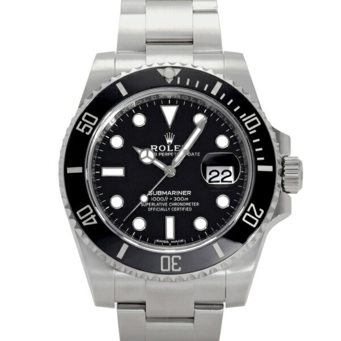 ROLEX Submariner Date 116610LN Black Dot Dial Watch Men's __ (1 of 13)