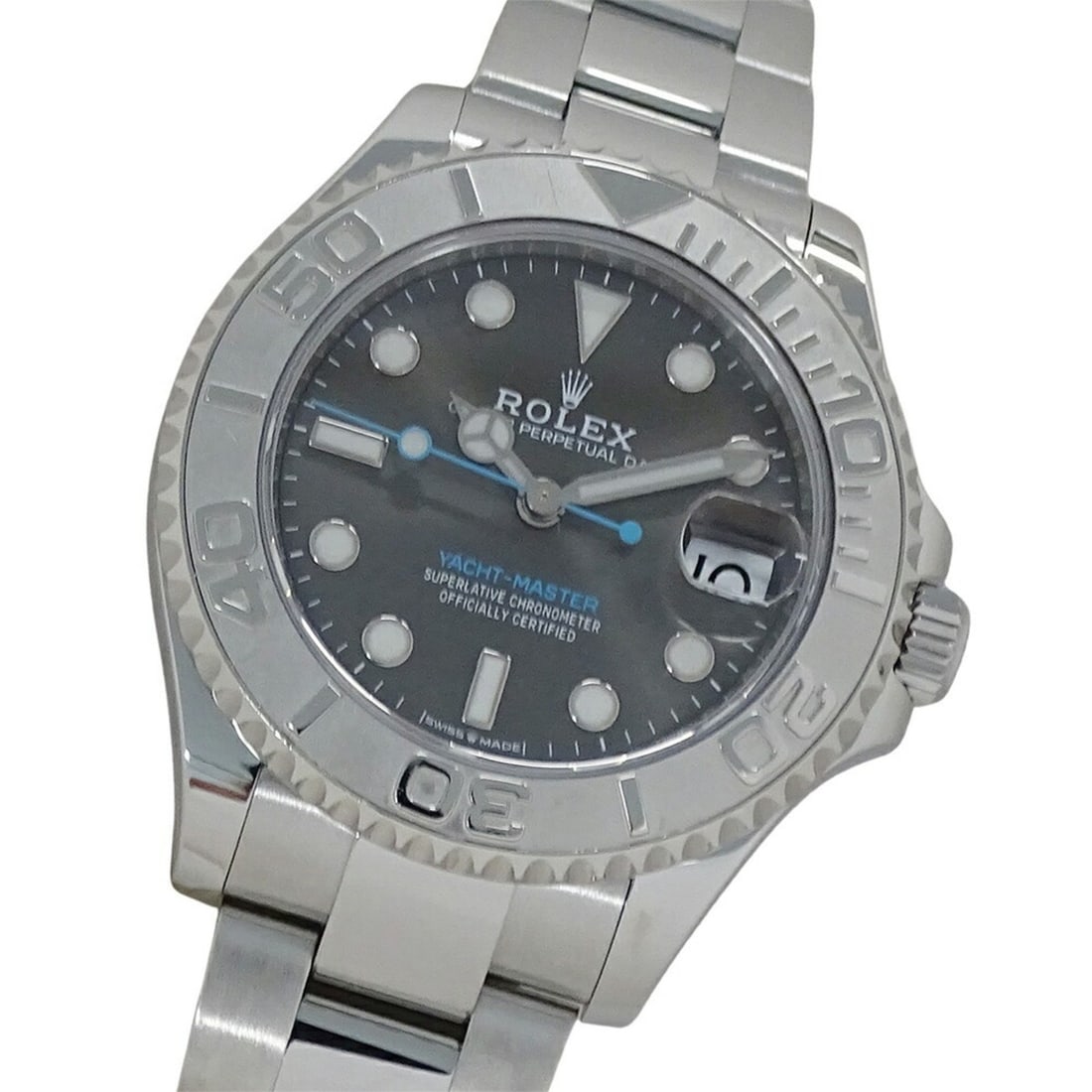 Rolex Yacht-Master 268622, Random Number, Boys' Automatic Watch, Stainless Steel, Platinum, Silver: --- Catalog ---Category: SizeWrist Size: 18cm / 7.08''Case Diameter: 37mm / 1.46''Category: DesignType: WristwatchGender: BoysColor (Dial): GrayMaterial (Band): Platinum, Stainless steelMaterial (Case