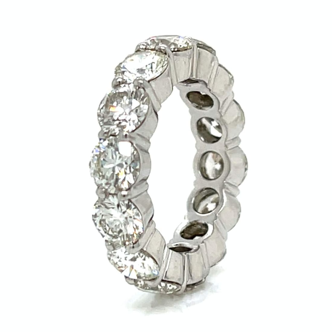 Platinum 7.26 Ct. Diamond Eternity Ring - 2