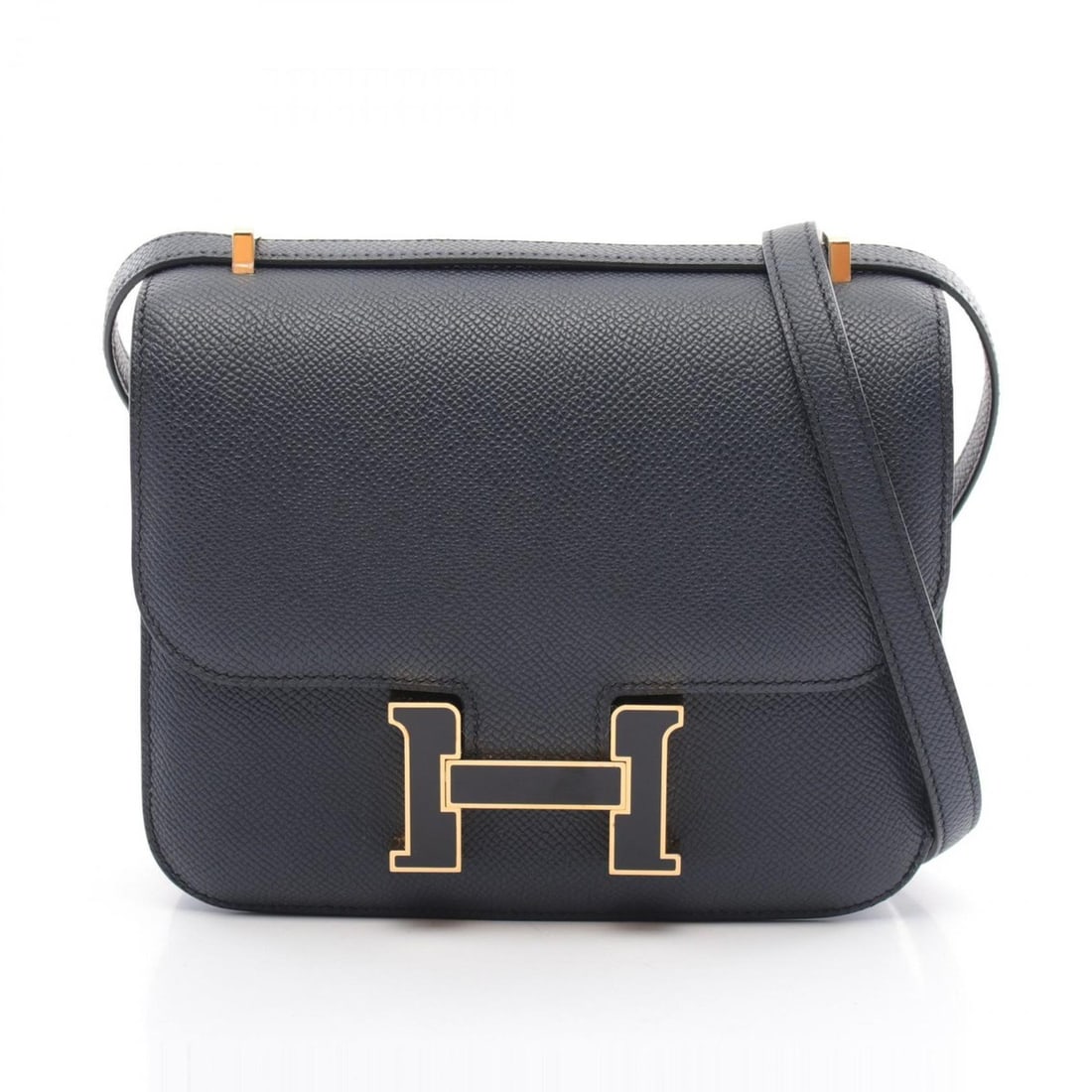 Hermes HERMES Constance 3 Miroir Shoulder Bag Epsom Leather Women's Navy (1 of 18)
