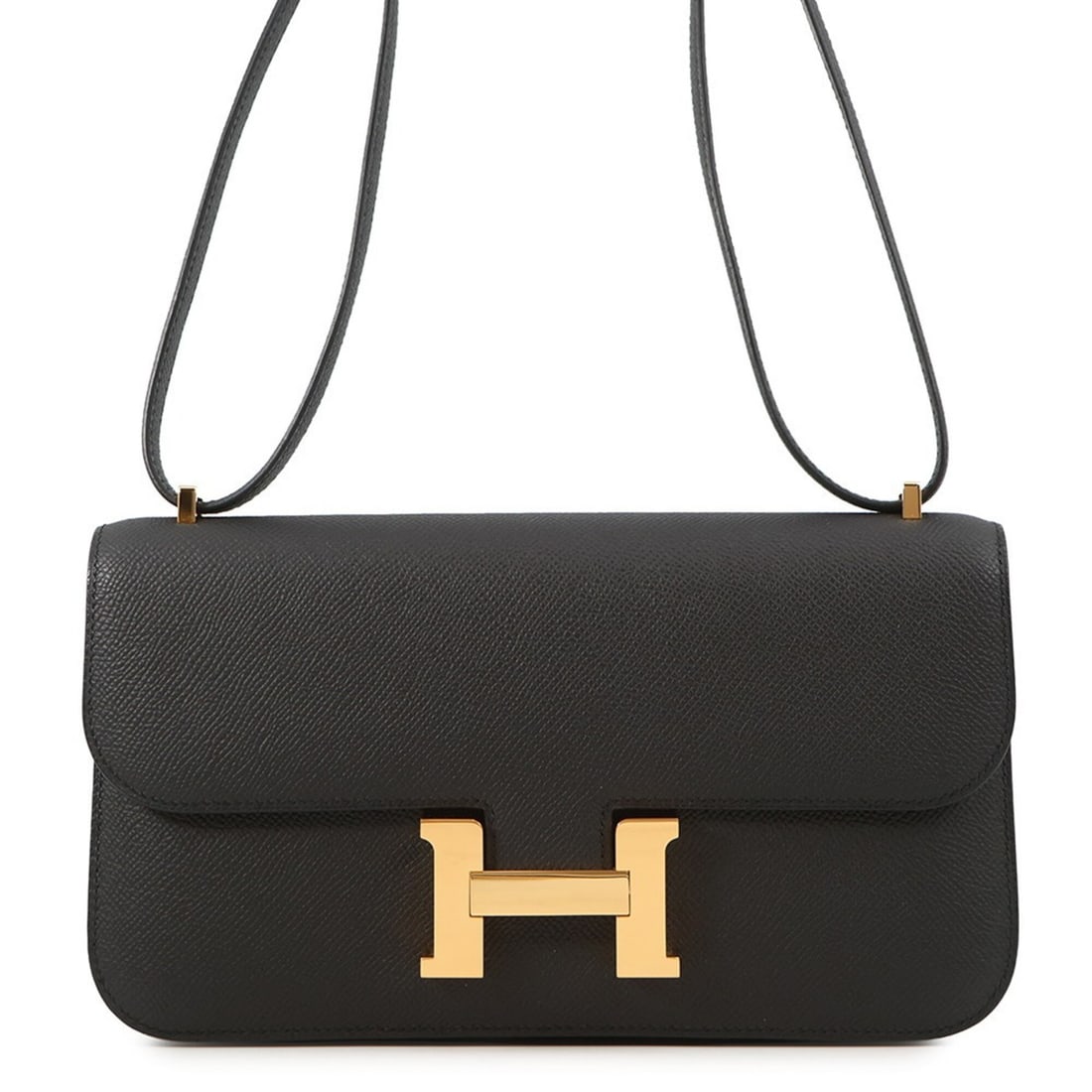Hermes Constance Elan Miroir Black Epsom Leather K Stamp HERMES Handbag: --- Catalog ---Category: SizeSize (HxWxD): 13cm x 23.5cm x 3.5cm / 5.11'' x 9.25'' x 1.37''Category: DesignType: HandbagColor: BlackGender: WomenMaterial: Epsom leather Category: GeneralBrand: