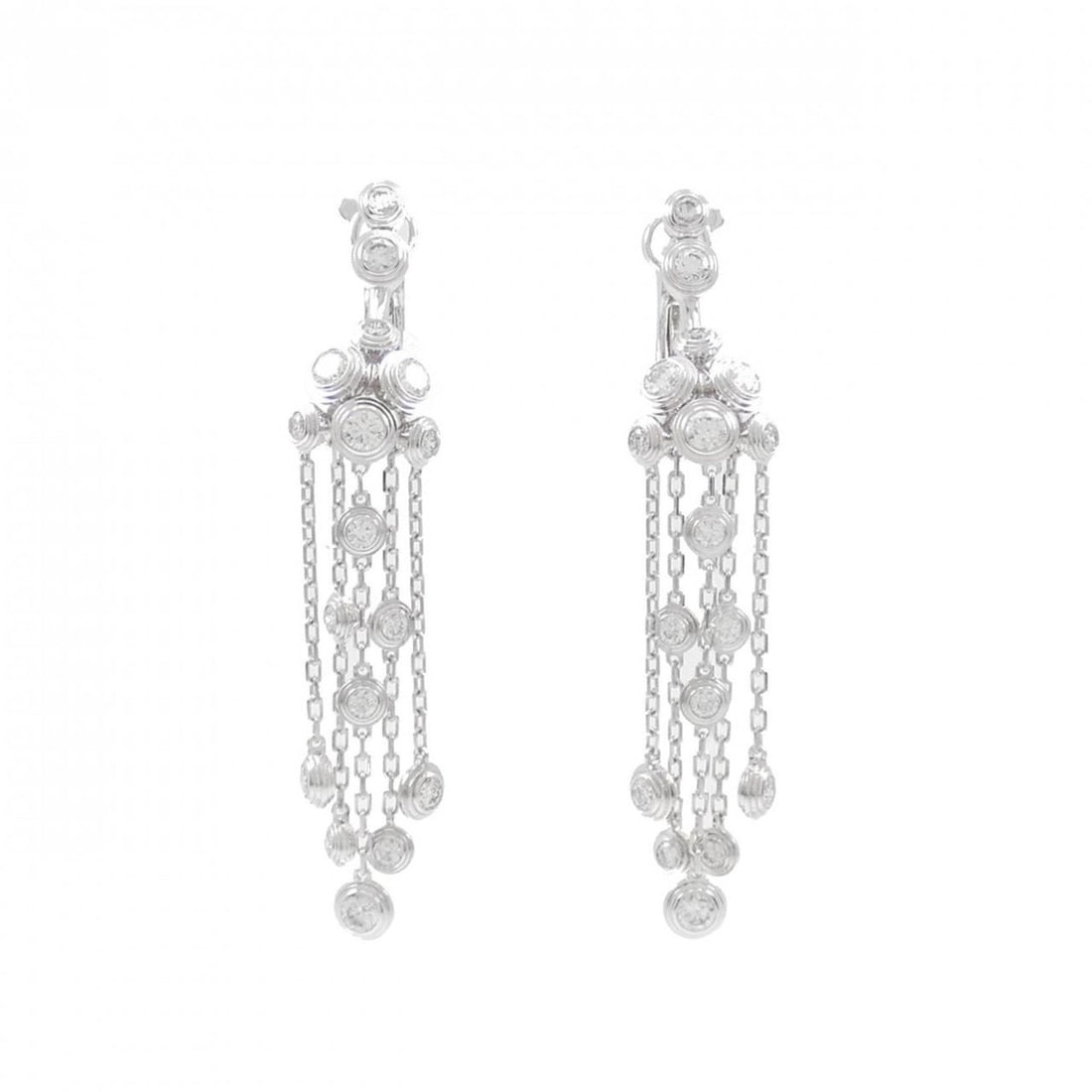 Cartier Diamond Earrings: --- Catalog ---Category: SizeSize (HxWxD): 53.60mm x 10.20mm / 2.11'' x 0.40''Category: DesignType: Stud earringsGender: WomenMaterial: White gold (18K)Category: GeneralBrand: Cartier--- Item List ---