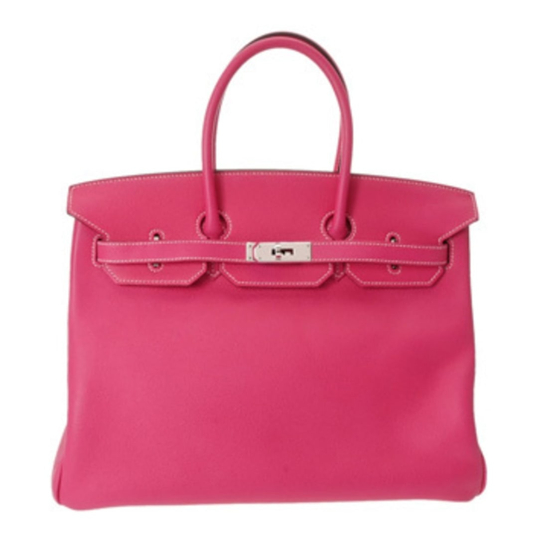 HERMES Birkin 35 Rose Dillian ?Q stamp (circa 2013) Men's/Women's Veau Epsom Handbag A Rank Used: --- Catalog ---Category: SizeSize (HxWxD): 27cm x 35cm x 18cm / 10.62'' x 13.77'' x 7.08''Category: DesignType: HandbagColor: Rose tyrienGender: Men,WomenMaterial: Leather Hardware Color: