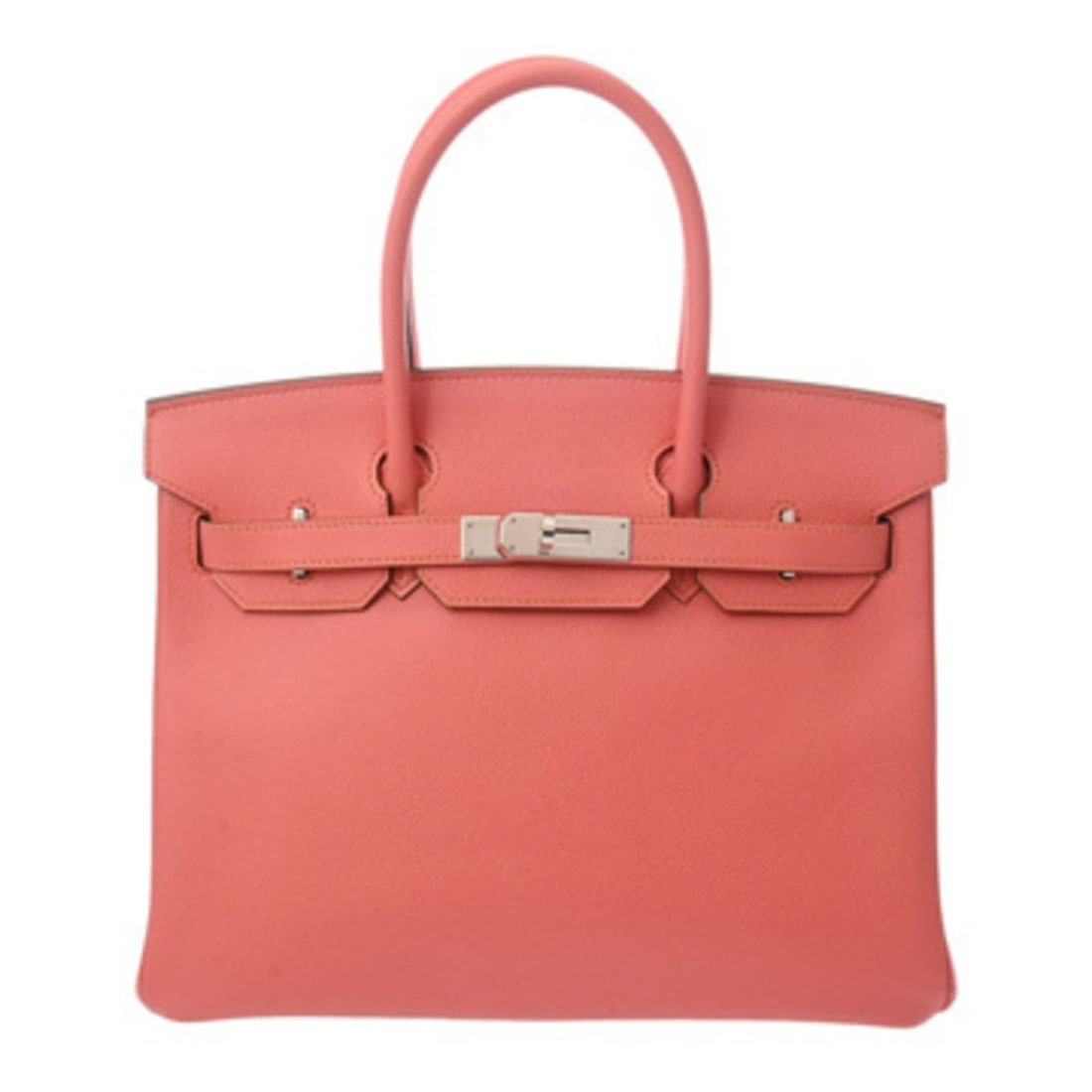 HERMES Birkin 30 Crevette (Q Stamp) (circa 2013) Women's Epsom Leather Handbag, A-Rank, Pre-Owned,: --- Catalog ---Category: SizeSize (HxWxD): 24cm x 30cm x 16cm / 9.44'' x 11.81'' x 6.29''Category: DesignType: HandbagColor: CrevetteGender: WomenMaterial: Epsom leather Hardware Color: