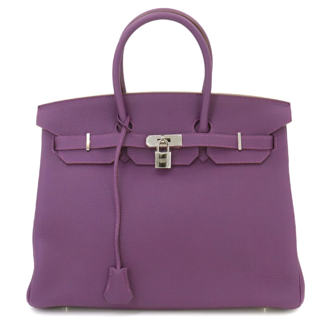 Hermes Birkin 35 handbag Togo Anemone ?R stamp Silver hardware: --- Catalog ---Category: SizeSize (HxWxD): 29cm x 35.5cm x 19cm / 11.41'' x 13.97'' x 7.48''Category: DesignType: HandbagColor: AnemoneGender: WomenMaterial: Togo leather Category: GeneralBrand: