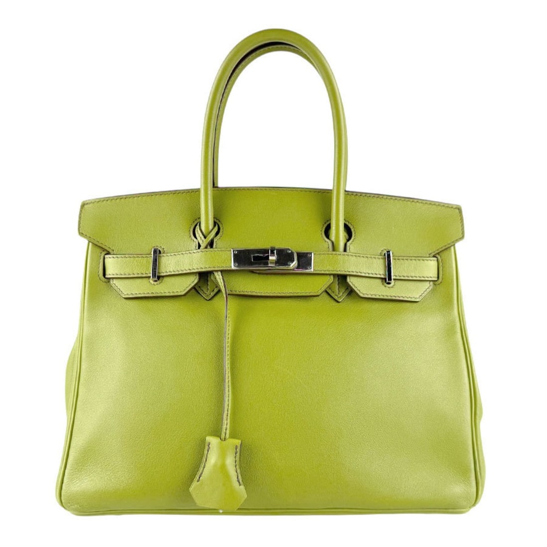 Hermes Hermès Birkin 30 Handbag in Swift Leather, Anise Green and Silver, Women's, z8441: --- Catalog ---Category: SizeSize (HxWxD): 24cm x 29cm x 15cm / 9.44'' x 11.41'' x 5.9''Category: DesignType: HandbagColor: Anis greenGender: WomenMaterial: Swift leather Hardware Color: SilverCategor