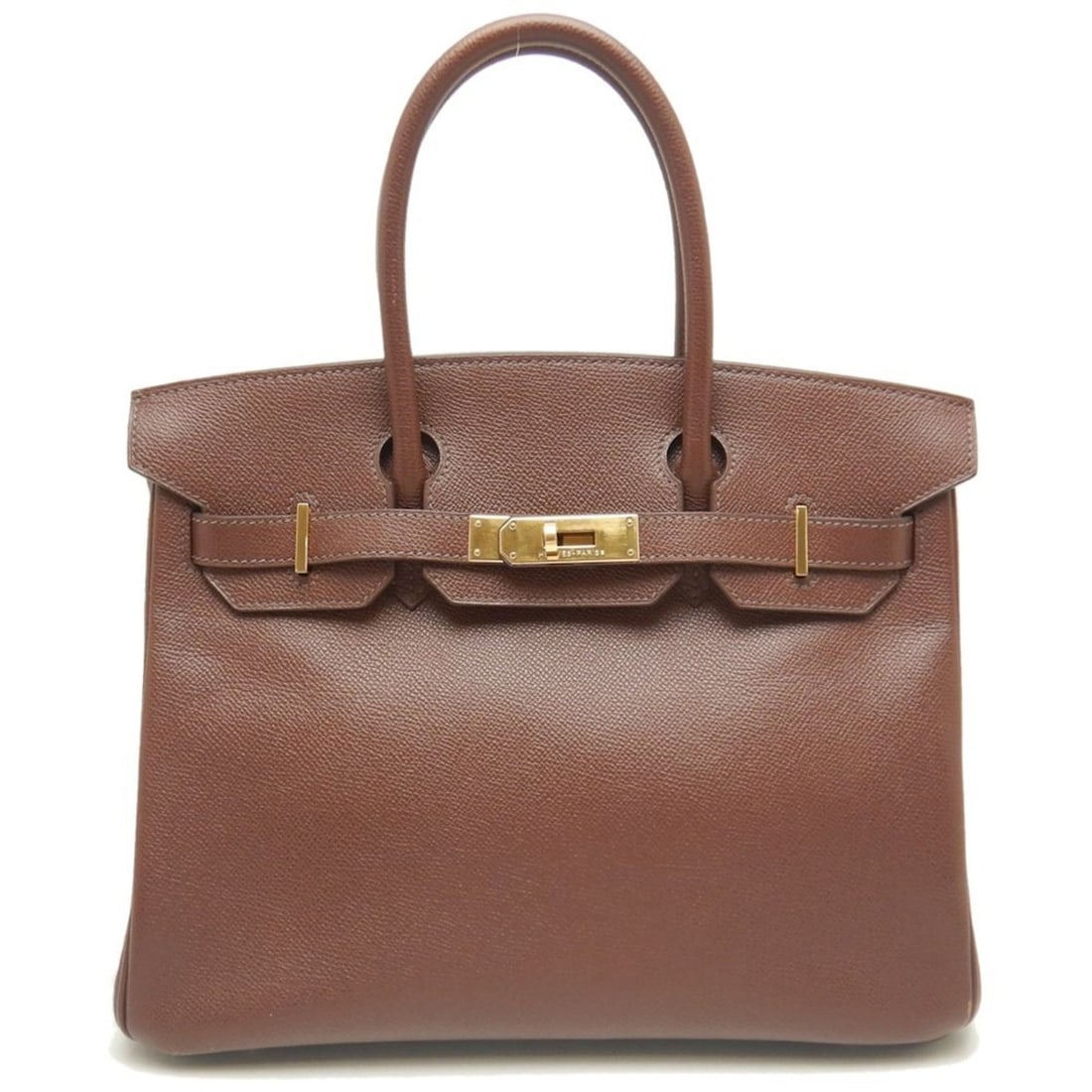 HERMES Hermes Birkin 30 Handbag Veau Epsom Brown 252286: --- Catalog ---Category: SizeSize (HxWxD): 24cm x 30cm x 16cm / 9.44'' x 11.81'' x 6.29''Category: DesignType: HandbagColor: BrownGender: WomenClosure: Belt, Turn lockMaterial: Epsom leather Hardware